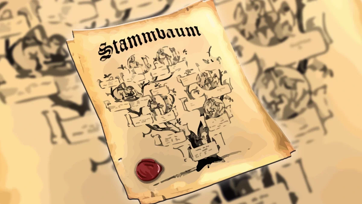 Bild von einer Stammbaum-Urkunde